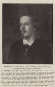 Writers of the Day, Mr. Algernon Charles Swinburne